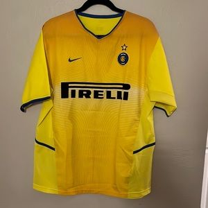 Inter Milán Retro Jersey 2002-2003 3rd Jersey Yellow